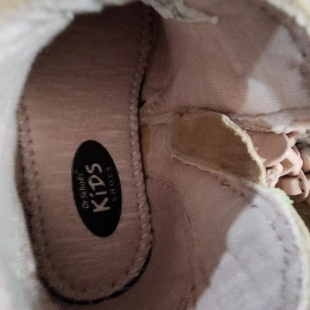 Dr Scholls Kids Boots Tan Suede Zip Side Ankle‎ Booties Size 7